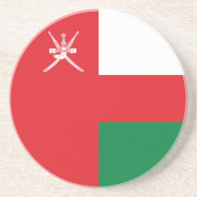 Flagge Omans Getränkeuntersetzer (Vorne)