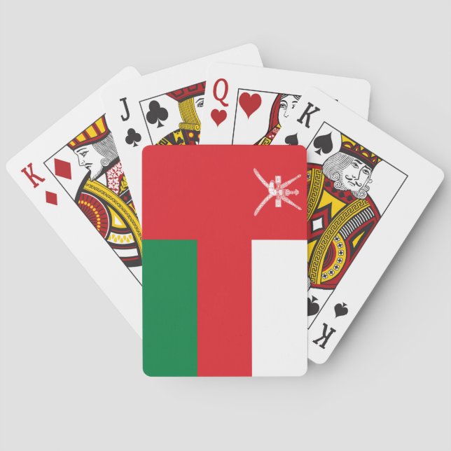 Flagge Omans Spielkarten (Rückseite)