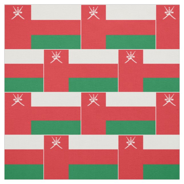 Flagge Omans Stoff (Muster)