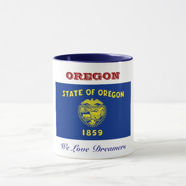 Flagge Oregons Tasse (Zentrum)