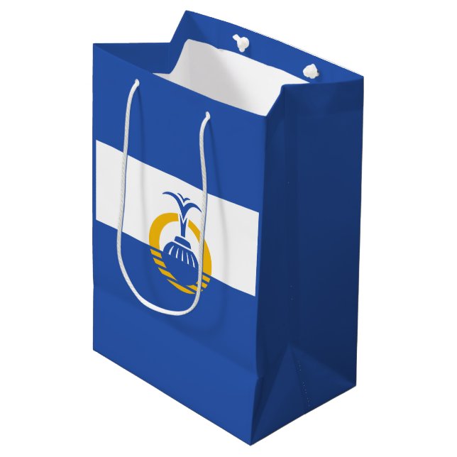 Flagge Orlandos, Florida Mittlere Geschenktüte (Vorderseite Schrägansicht)