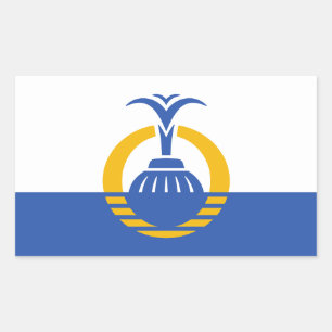 Flagge Orlandos, Florida Rechteckiger Aufkleber