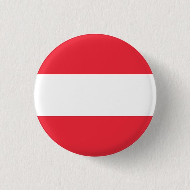 Flagge Österreich Button (Vorderseite)