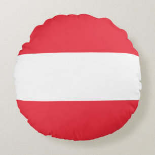 Flagge Österreich Rundes Kissen