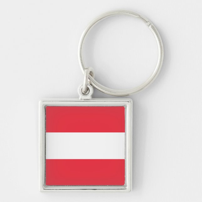 Flagge Österreich Schlüsselanhänger (Vorne)