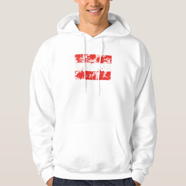 Flagge Österreichs Hoodie (Vorderseite)