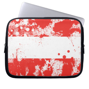 Flagge Österreichs Laptopschutzhülle