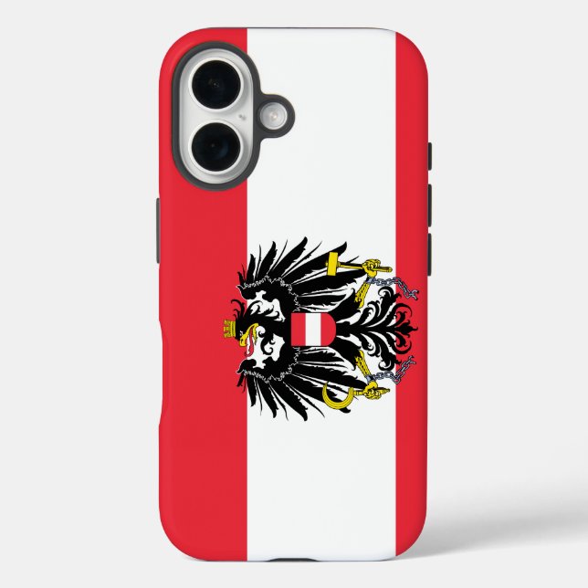 Flagge Österreichs/Österreichs Case-Mate iPhone Hülle (Rückseite)