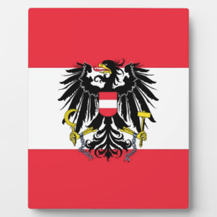 Flagge Österreichs - Österreichs Fotoplatte