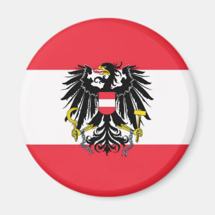Flagge Österreichs - Österreichs Magnet