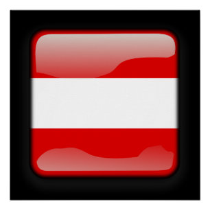 Flagge Österreichs Poster