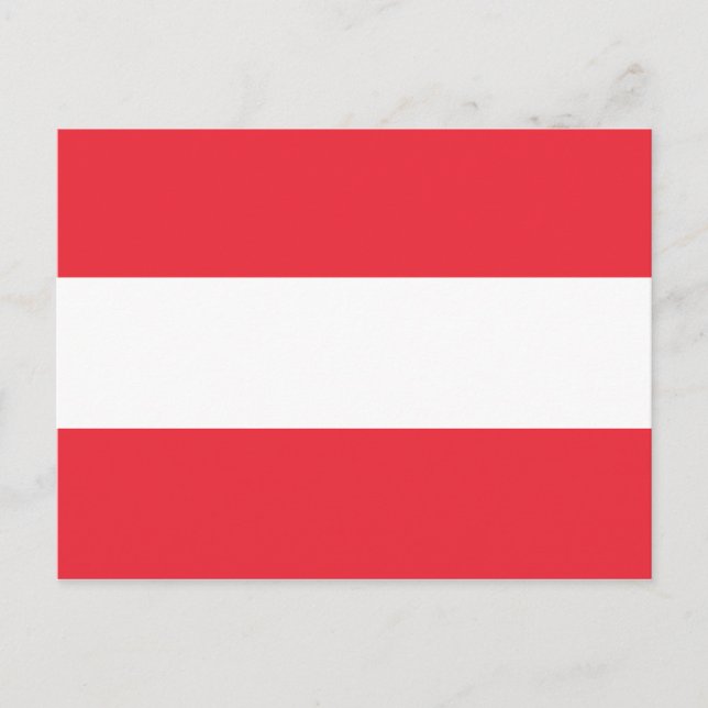 Flagge Österreichs Postkarte (Vorderseite)