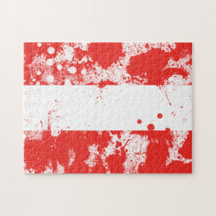 Flagge Österreichs Puzzle