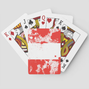 Flagge Österreichs Spielkarten
