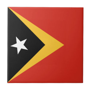 Flagge Osttimors Fliese