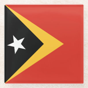 Flagge Osttimors Glasuntersetzer