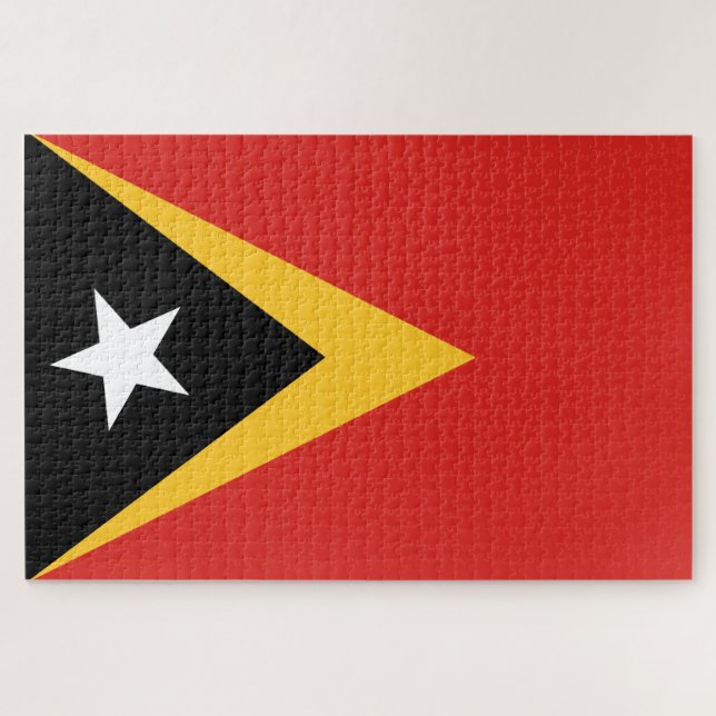 Flagge Osttimors Puzzle (Horizontal)