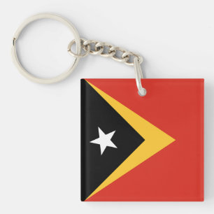Flagge Osttimors Schlüsselanhänger