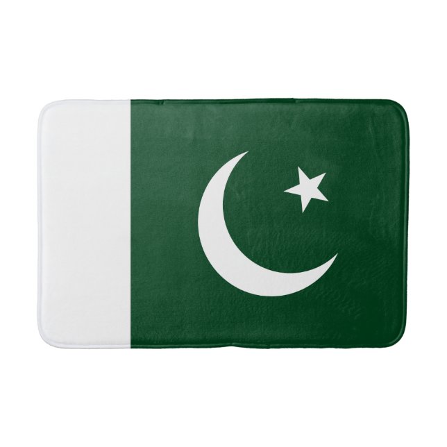 Flagge Pakistans Badematte (Vorderseite)