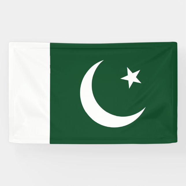Flagge Pakistans Banner (Horizontal)