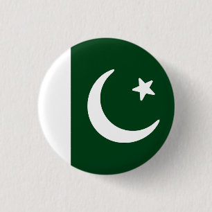 Flagge Pakistans Button