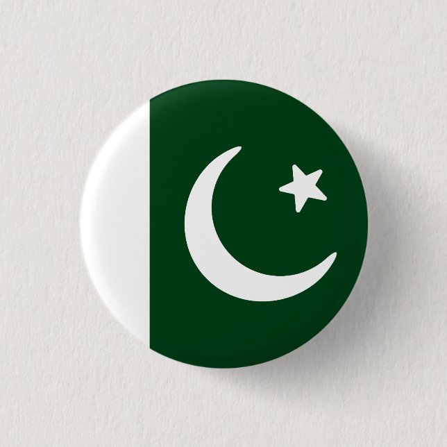 Flagge Pakistans Button (Vorderseite)