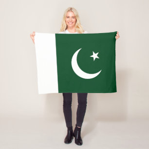 Flagge Pakistans Fleecedecke
