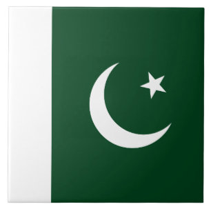 Flagge Pakistans Fliese