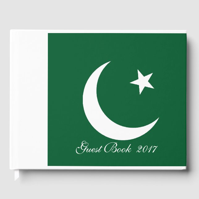 Flagge Pakistans Gästebuch (Vorderseite)
