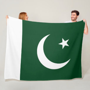 Flagge Pakistans groß Fleecedecke