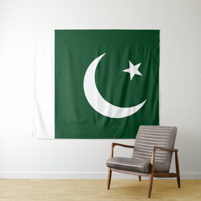 Flagge Pakistans groß Wandteppich (Beispiel (Horizontal))