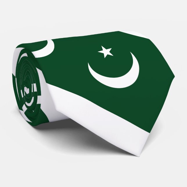Flagge Pakistans Krawatte (Gerollt)