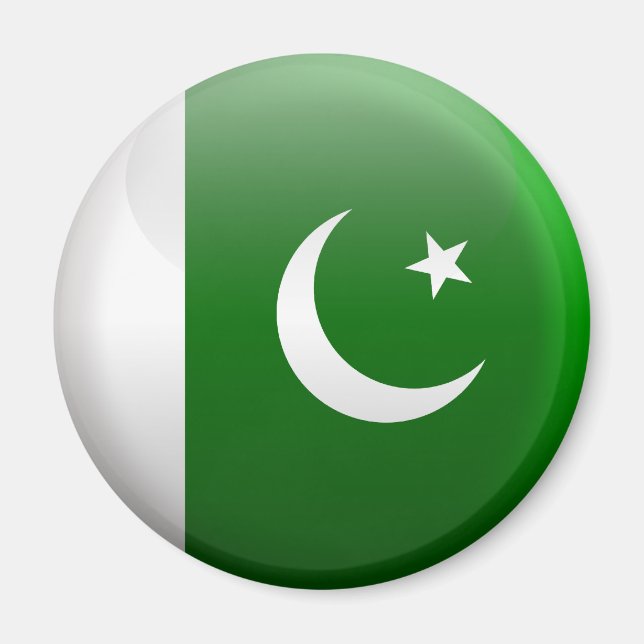 Flagge Pakistans Magnet (Vorne)