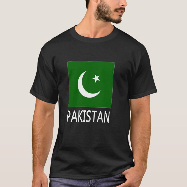 Flagge Pakistans T-Shirt (Vorderseite)