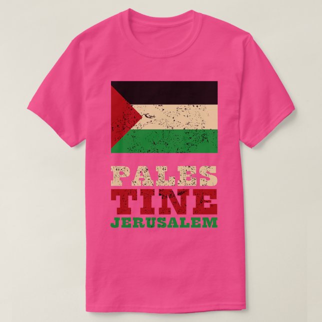 Flagge Palästinas 1 T-Shirt (Design vorne)