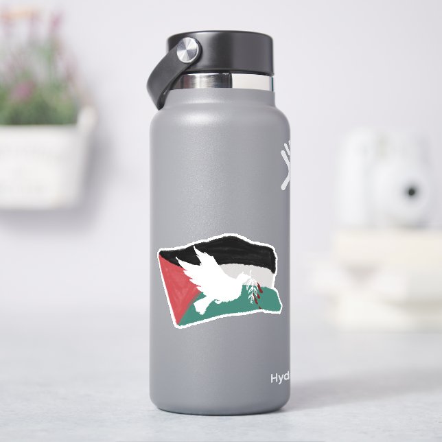 Flagge Palästinas Aufkleber (HydroFlask)