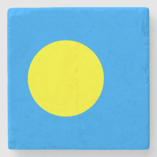 Flagge Palaus Steinuntersetzer