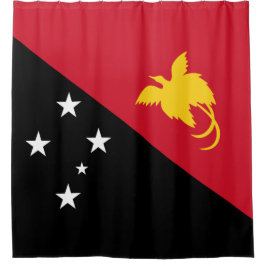 Flagge Papua - Neue Guinea Duschvorhang