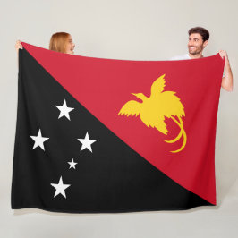 Flagge Papua - Neue Guinea Fleecedecke