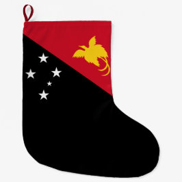 Flagge Papua - Neue Guinea Großer Weihnachtsstrumpf
