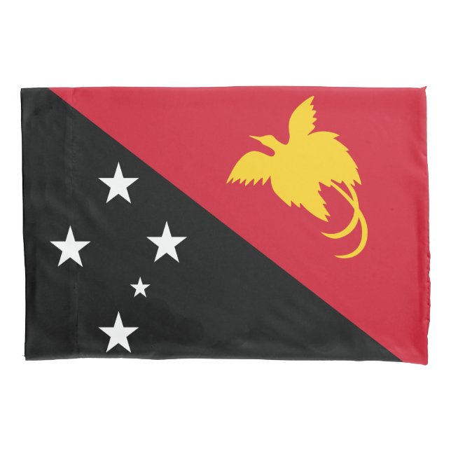 Flagge Papua - Neue Guinea Kissenbezug (Vorderseite-Links)