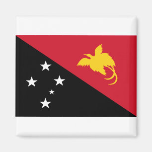 Flagge Papua - Neue Guinea Magnet