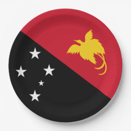 Flagge Papua - Neue Guinea Pappteller