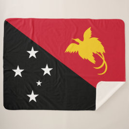Flagge Papua - Neue Guinea Sherpadecke