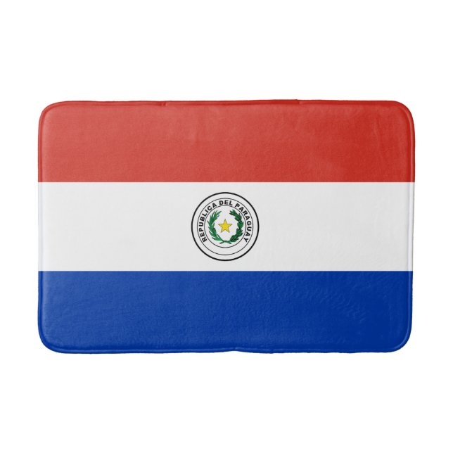 Flagge Paraguays Badematte (Vorderseite)