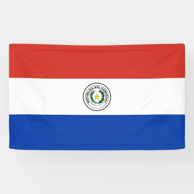 Flagge Paraguays Banner (Horizontal)