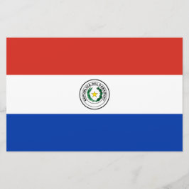 Flagge Paraguays Briefpapier