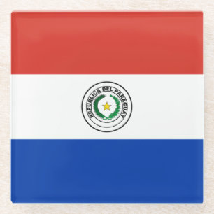 Flagge Paraguays Glasuntersetzer