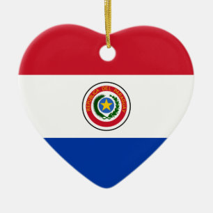 Flagge Paraguays Keramikornament