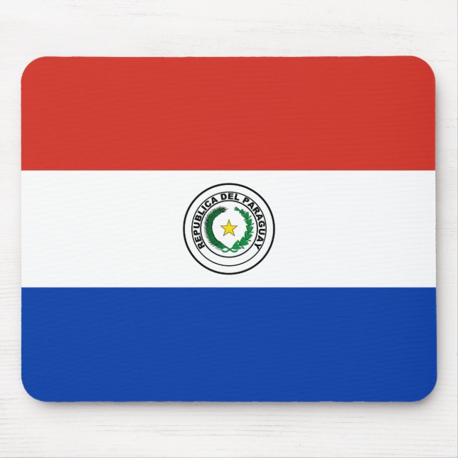 Flagge Paraguays Mousepad (Vorne)